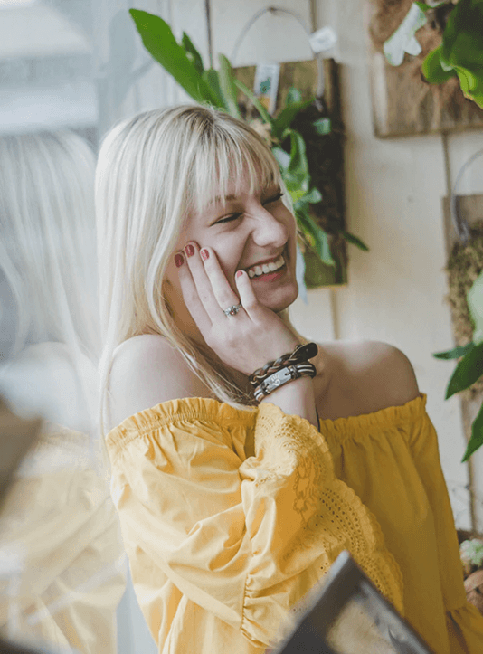 Smiling person